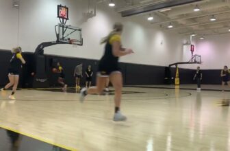 Iowa women’s basketball summer workout July 2024, including a Lisa Bluder appearance