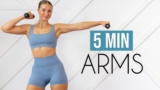 5 MIN TONED ARMS WORKOUT (Beginner Friendly)