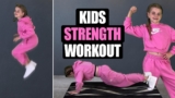 “GET STRONG” Kids Workout // Kids Exercises GREAT FOR DANCE TRAINING