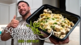 The BEST High Protein Meal Prep Chicken Alfredo You Will Ever Make